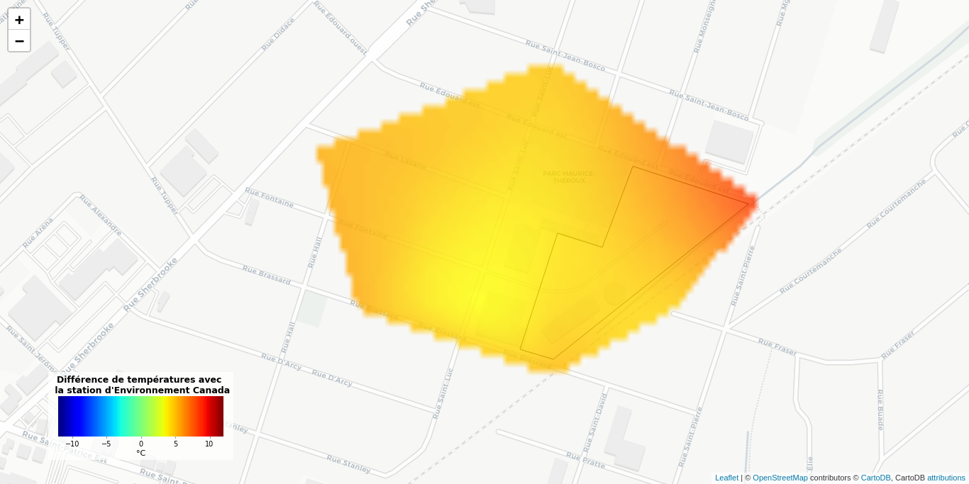 Max difference with EC station